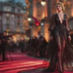 Margot Robbie ose la robe Armani Privé transparente Londres