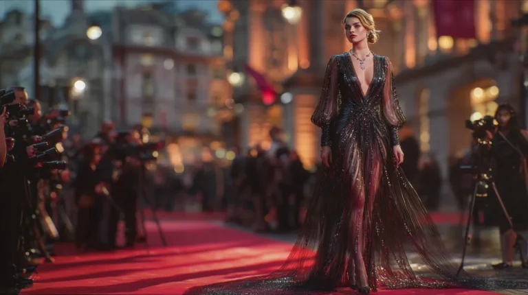 Margot Robbie ose la robe Armani Privé transparente Londres