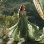 Robe verte mariage : une tenue élégante et audacieuse