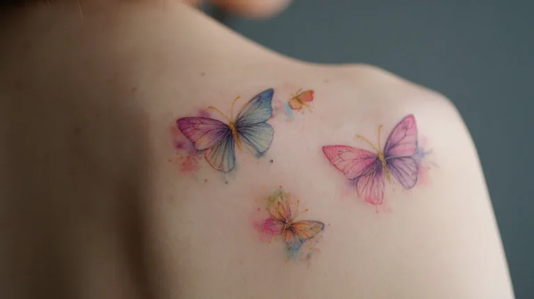 Tatouage papillon : Symbolique, aquarelle et emplacements