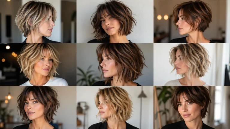 9 coupes mi-courtes femme avec un dégradé effilé qui fait vraiment la différence