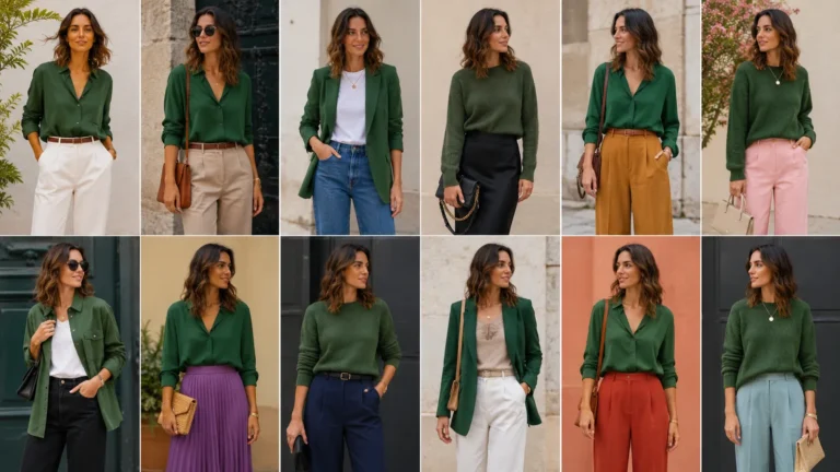 Quelle couleur va bien avec un vêtement vert ? 12 associations qui marchent