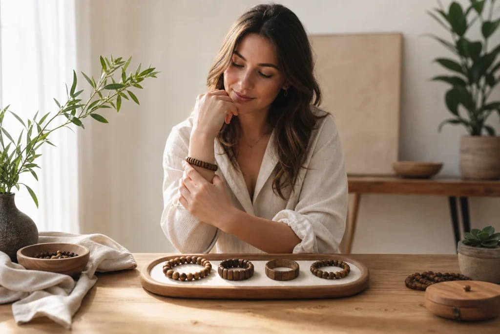 Bracelet en bois : quel modèle choisir selon votre style ?